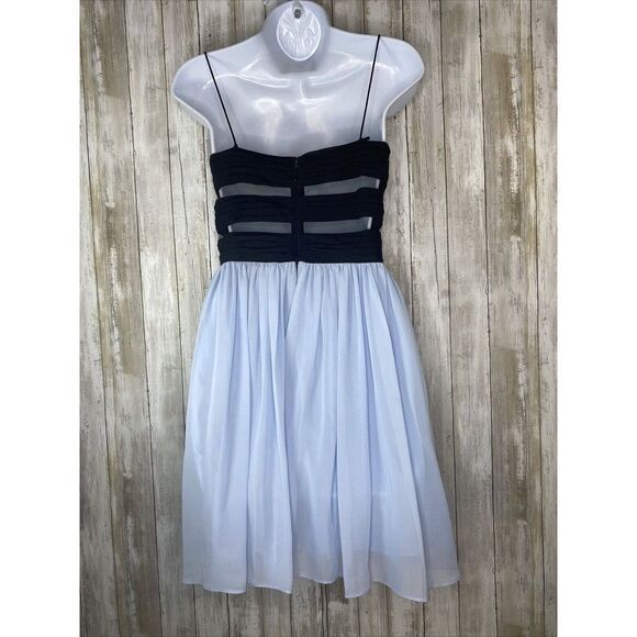 Hailey Logan By Adrianna Papell Chiffon Cut Out Cocktail Evening Dress Size 3/4 - Picture 8 of 12